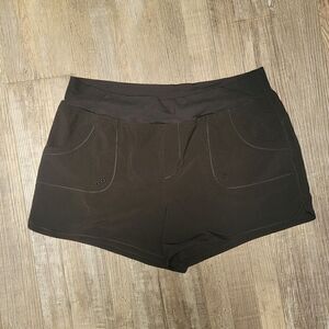 Prana Women’s Black Board Athletic Shorts Size Large